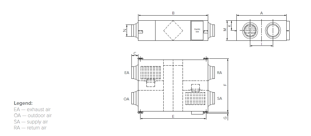 MyCond MVS***-DW Габаритни размери - 1