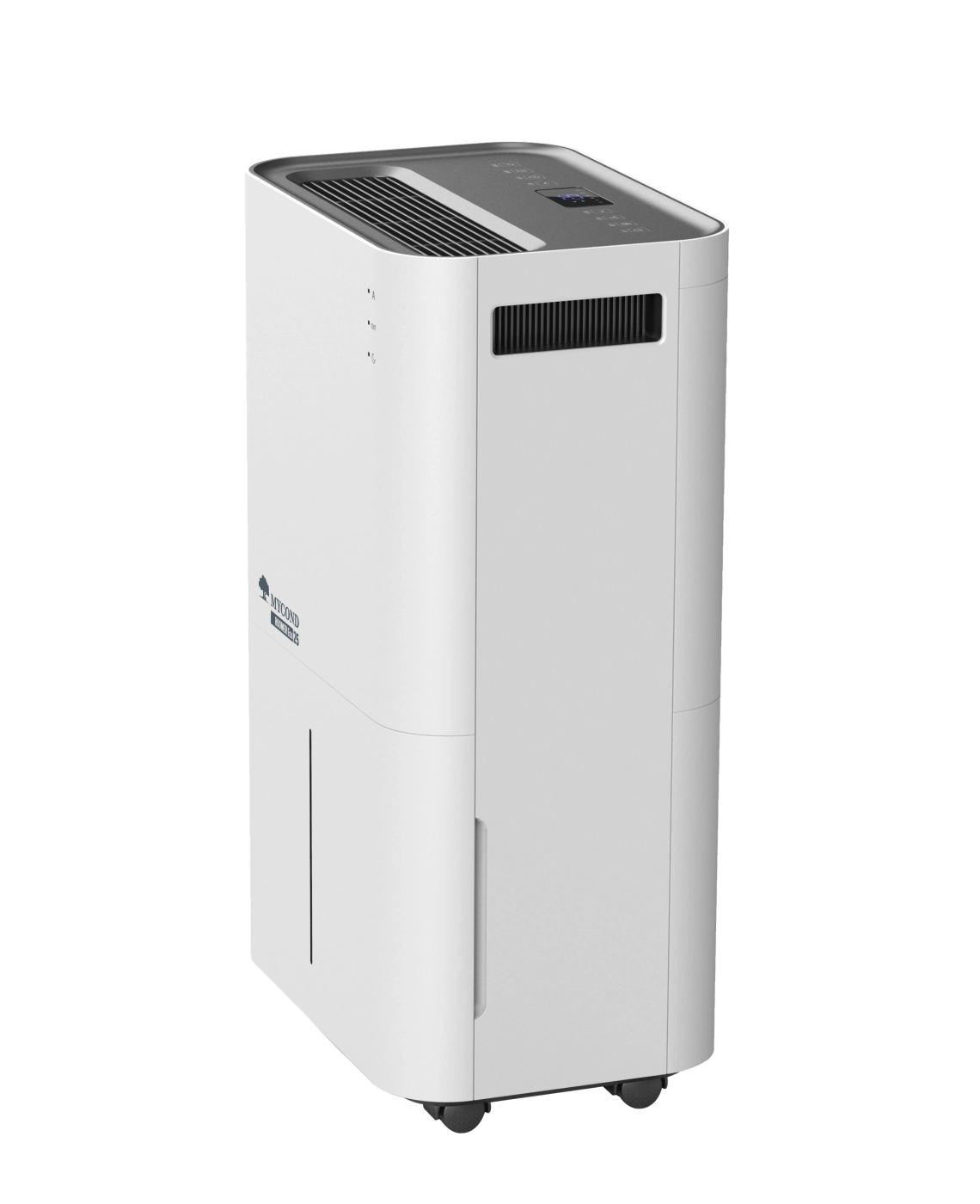 MyCond Roomer Eco 25 Компактен влагоабсорбатор за помещения с модерен контролен панел.