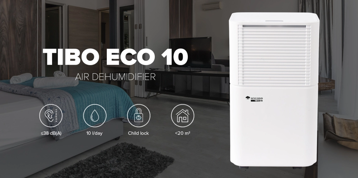 MyCond TIBO Eco 10 Енергийно ефективен влагоабсорбатор за жилищни помещения.