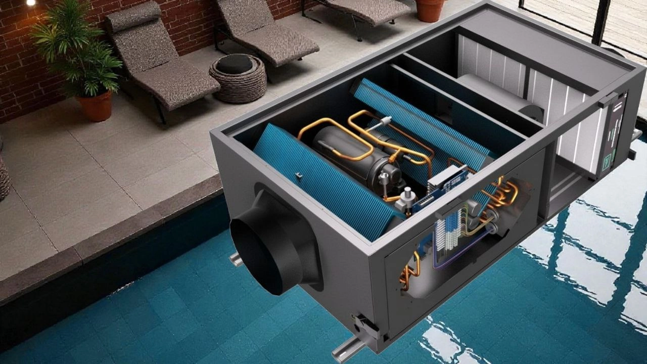 Канален обезвлажнител за басейни с автоматично включване Mycond MSHAC