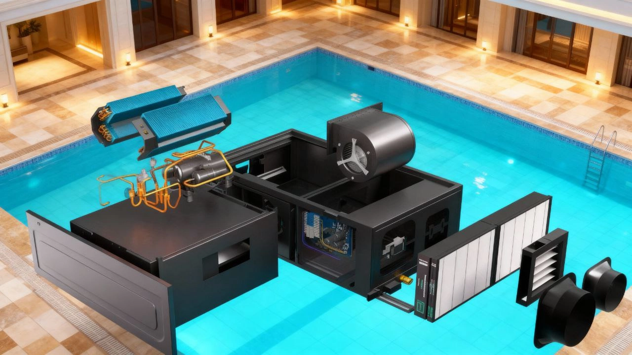 Канален обезвлажнител за басейни с контрол на влагата Mycond MSHAC