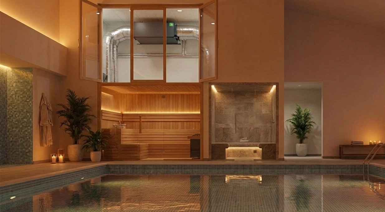 Енергоспестяващи технологии в каналния изсушител за басейн Mycond MSHAC