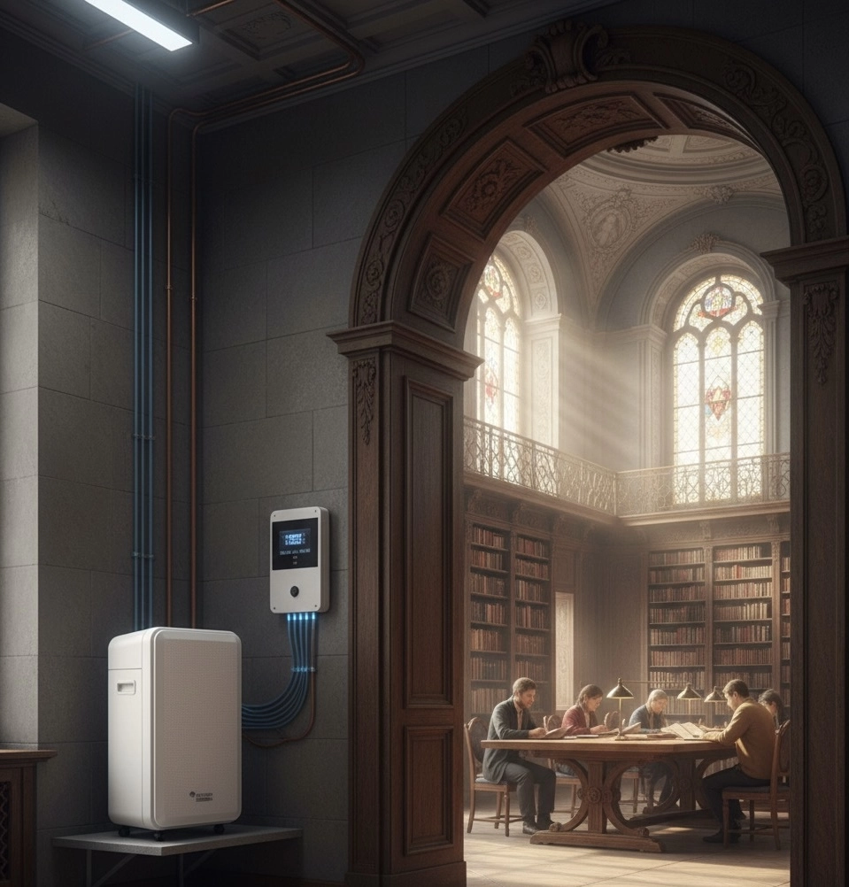 Влагоуловител за баня с функция за противозамръзване и стабилна работа Mycond Roomer Smart 12