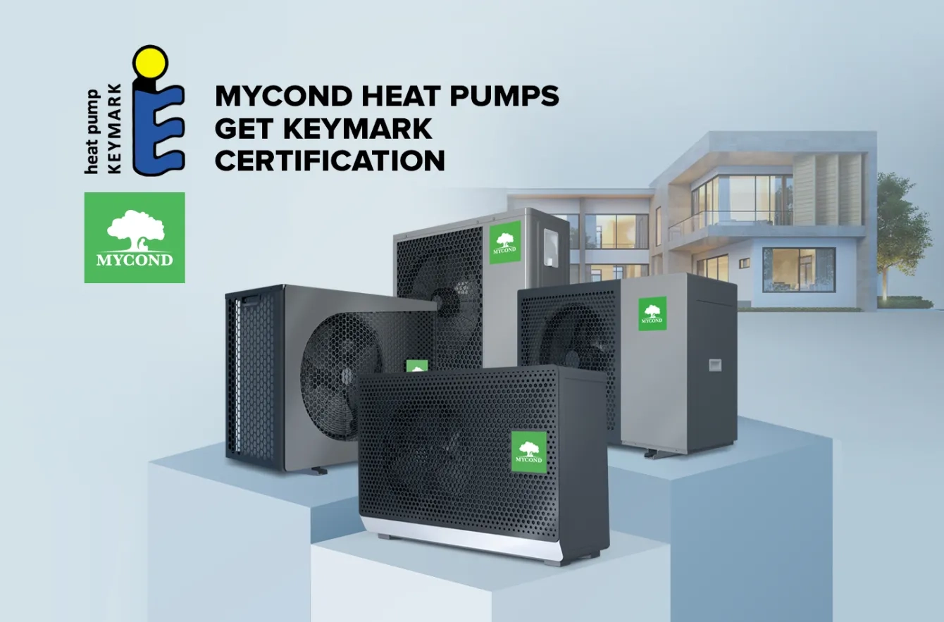 Термопомпите Mycond са сертифицирани от Keymark!